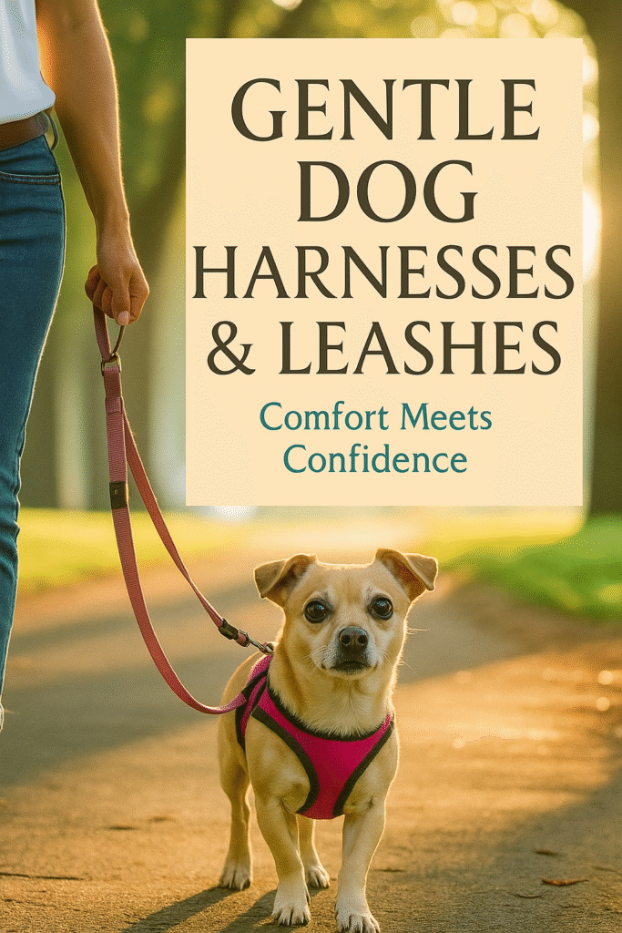 confident small dog on a walk