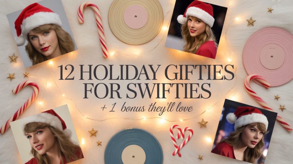 cozy Swiftie gift ideas with Taylor Swift inspired vinyl and decor