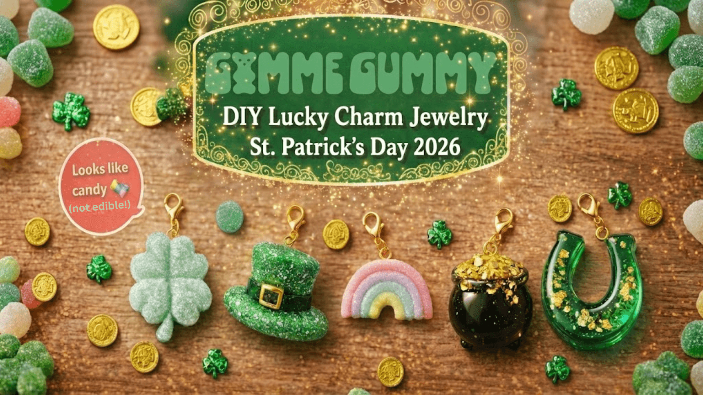 DIY Gummy Lucky Charm Jewelry | St. Patrick's Day