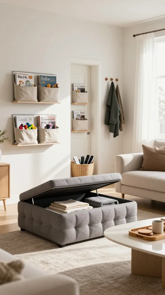 daily reset routines for a decluttered spring home kitchen and living room