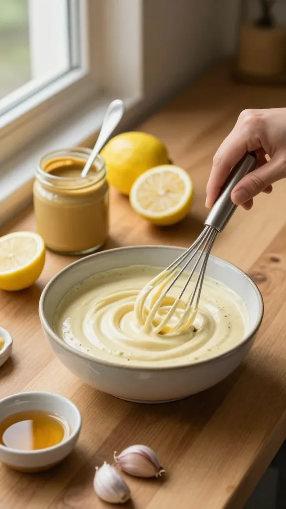 Closeup of cooked green lentils in ceramic bowl