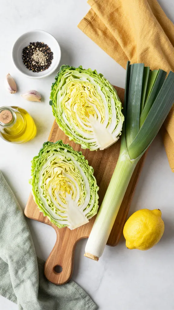 Sliced leeks arranged on dark surface overhead view