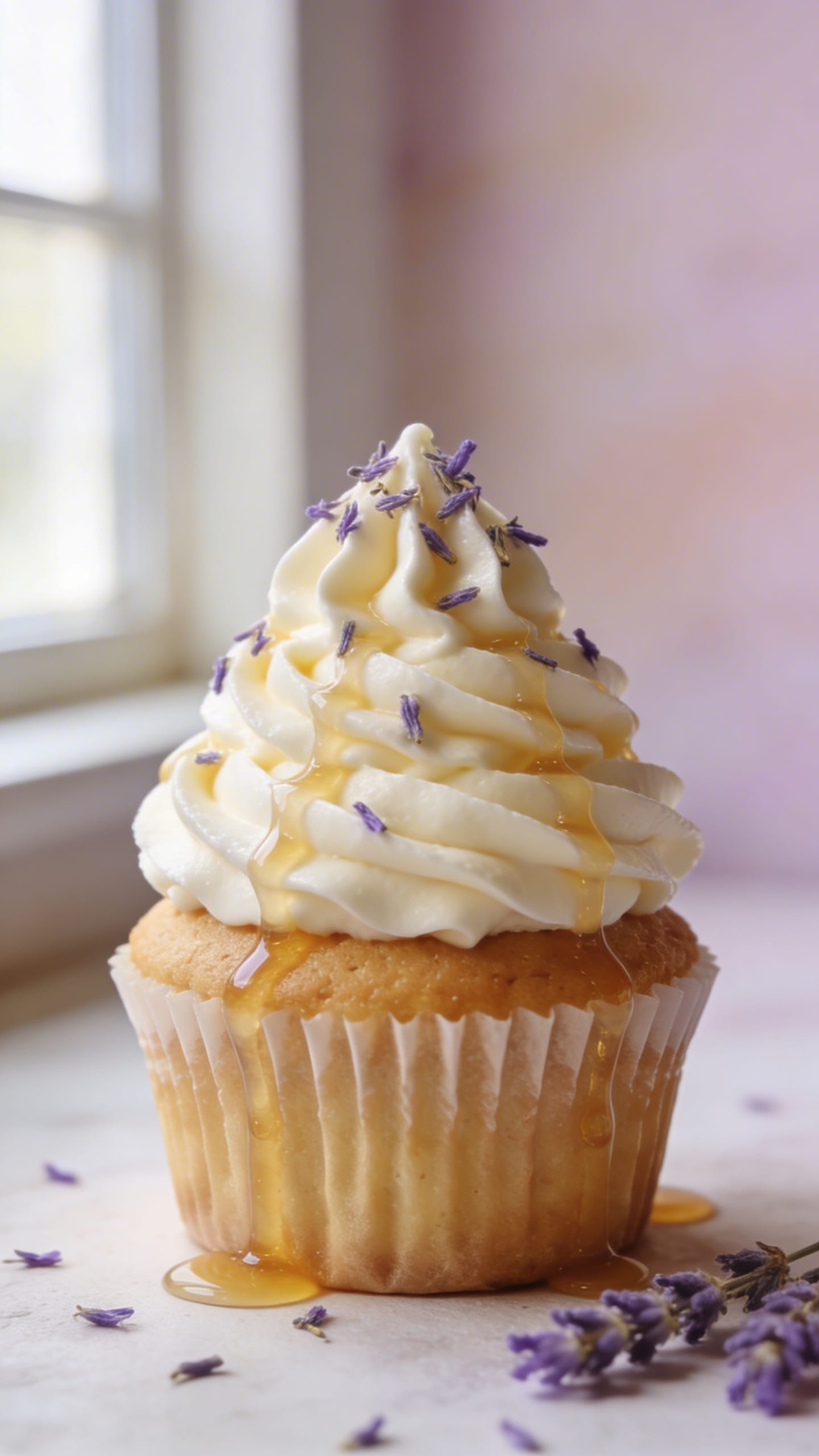 Vegan Lavender Honey Cupcake: Wholesome, aromatic treat with glossy frosting and real petals&mdash;ideal for mindful snacking. Save this idea so you can come back to it later.