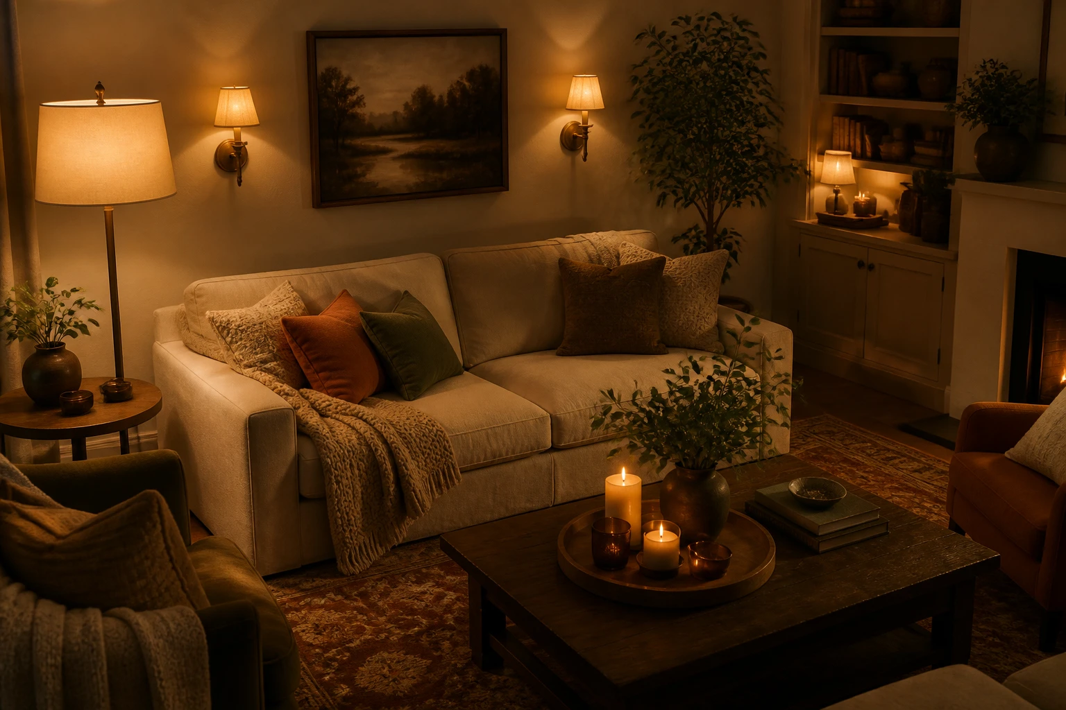 6 Ambient Lighting Ideas for a Warm, Relaxed Home Featuring Ambient Lighting Living Room Ideas, Warm Ambient Lighting, Ambient Bedroom Lighting, Living Room Ambient Lighting, Kitchen Ambient Lighting, Apartment Ambient Lighting, Bathroom Ambient Lighting, Office Ambient Lighting, Led Ambient Lighting, and Aesthetic Ambient Lighting Ideas. These Are Easy Lighting Ideas for Creating a Soft, Inviting Mood with Lamps, Sconces, Candles, String Lights, Under-Cabinet Lighting, and Warm Light Bulbs.