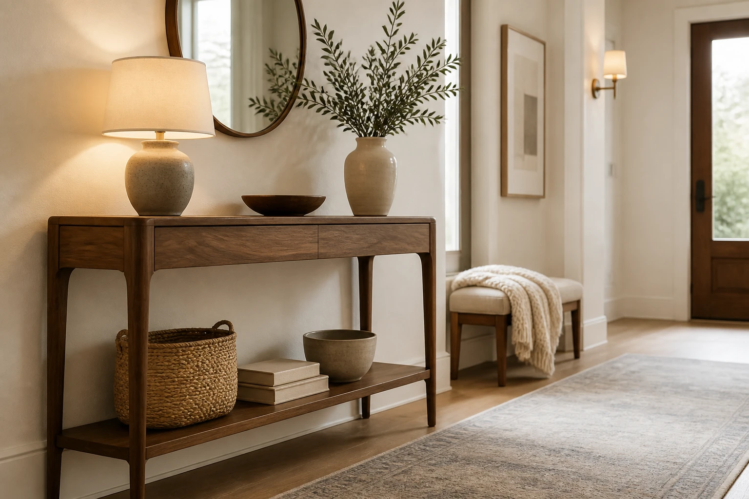 Console Table Decor Ideas for an Inviting Entryway: Welcoming Warmth