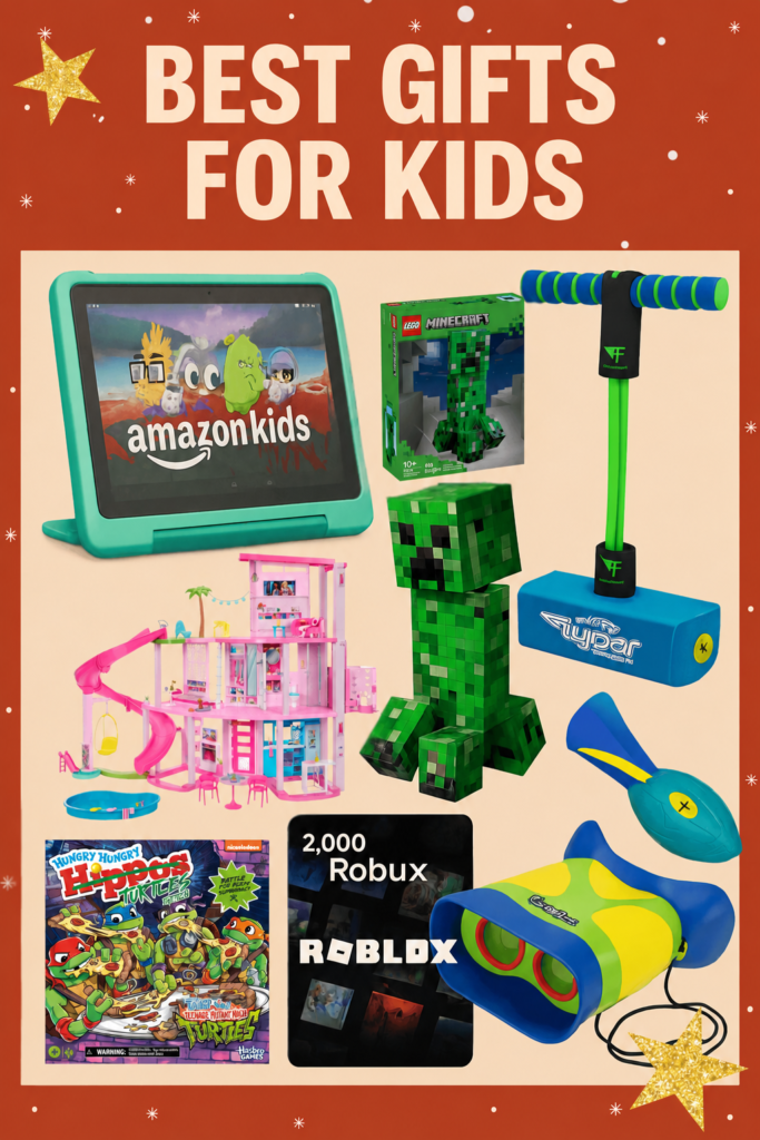 Best holiday gift ideas for kids including toys, games, and creative activities